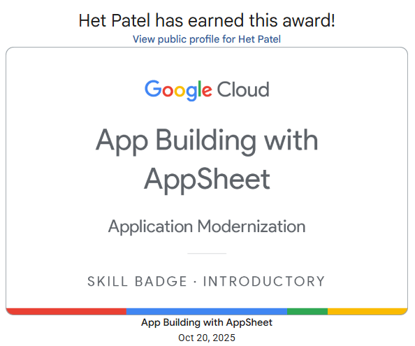 AppSheet Badge